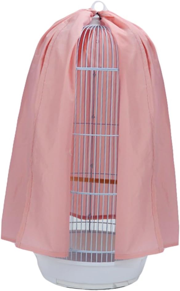Creative Round Parrot Cage Cover Lightweight Mesh Accessory for Air Circulation Easy to Install and Design for Keeping Your Pet Space Bright and Tidy