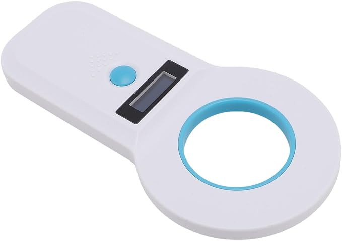 15 Digits Pet Chip Reader USB Connectivity Supports FDX B for EMID Double Frequency Pet Identification Ideal for OntheGo Scanning (White)
