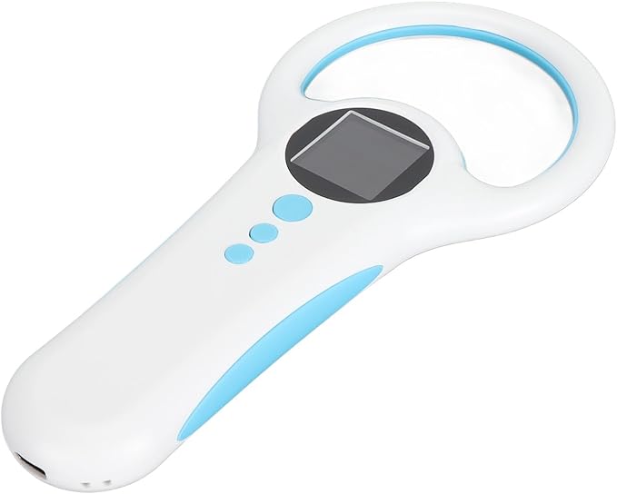 SUNGOOYUE Animal Microchip Reader, Portable Pet Microchip Scanner with Bluetooth 2.4G USB 3 Modes, 1.44 Inch TFT LCD Screen, 500 Labels Storage, for FDX B EMID ISO11784 11785