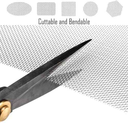 Wire Mesh Sheet Stainless Steel Woven Wire 5 Mesh No Rust Meshes Screen for DIY Projects Vent Window Screen Filter Mesh 8.26 X 11.8 Inch