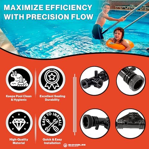 Swimables 154689 Pool Air Bleeder Tee Assembly – Air Filter Replacement for Premium Triton II Pool & Spa Filters TR140, TR50, TR60, TR100 – Compatible with S7S50, S8S70 – Pool Filter Air Bleeder Valve