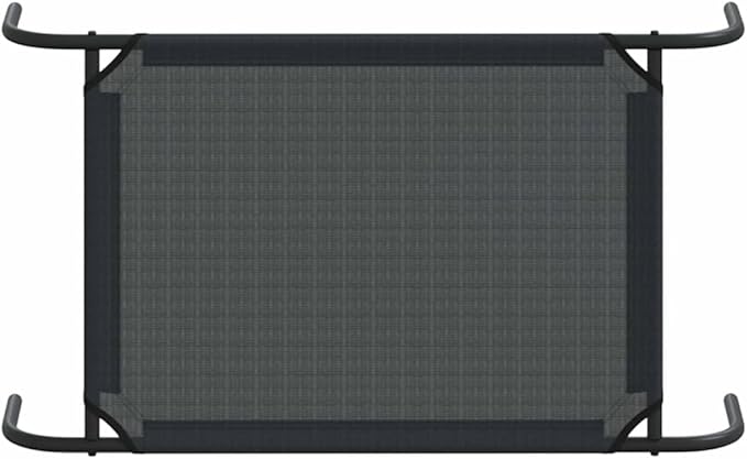 Elevated Dog Bed for Small Pets, Raised Cooling Pet Cot with Breathable Textilene Fabric, Durable Powder-Coated Steel Frame, Portable Indoor Outdoor Pet Bed for Dogs 11-22 lbs