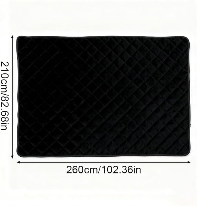 Waterproof Dog Bed Cover, Non-Slip Pet Blanket for Furniture, Washable Couch Cover, Repleasement Sofa Cover Washable pad for Dog Blanket Protection,Travel or Home Use (86.2X86.2 in,Black)