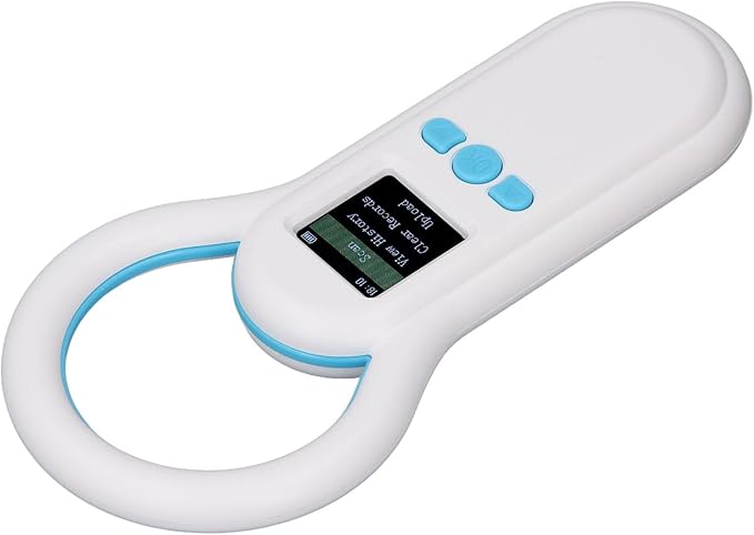 Zunate Animal Microchip Scanner with 1.44 Inch TFT Screen, USB 2.0 and Bluetooth 5.0 Connectivity, Reads ISO 11784/85 FDXB Pet ID Chips, 800mAh Battery