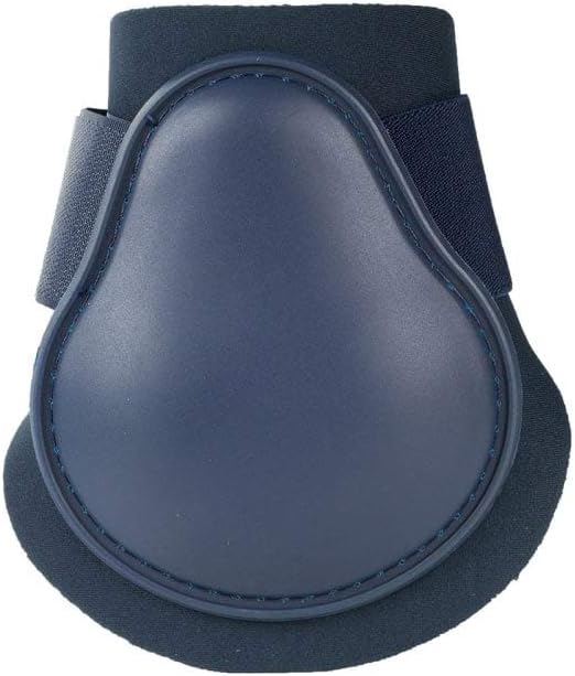 HORZE Protective Lightweight Adjustable Horse Fetlock Boots (Sold in Pairs) - Dark Dark Blue - Pony