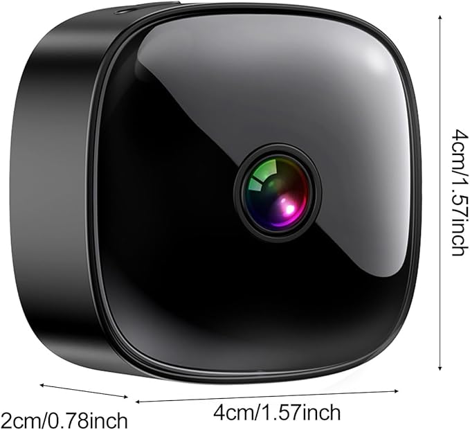 Yunir Small Camera, Security Camera Indoor with Night Vision, 360 WiFi Cameras for Home Security, Pet Dog Baby with Phone App, Motion Detection