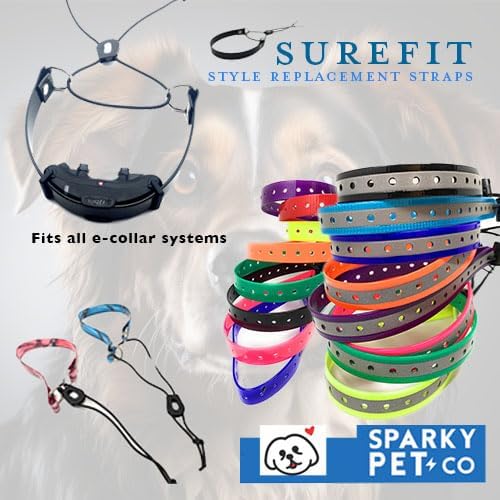 Replacement GPS eCollar with Adjustable Bungee, Multi-Hole Design, and Secure Toggle Closure for Small Dogs (Reflective Neon Yellow, Small Neck)