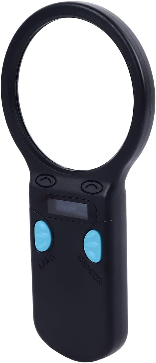 Animal Chip Reader Portable Handheld Pet ID Tag Scanner, Rechargeable Lightweight 125K 134.2K - Fast Accurate Reading, Durable Plastic Design, Ideal for Small Animal Management