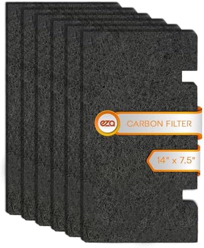 RV Premium Charcoal Activated Carbon Fiber Air Conditioner Filter - 14" x 7.5" Air Duct AC Carbon Filter Replacement for RV Dometic Air Grille 3313107.103, 3105012.003 (6-Pack)