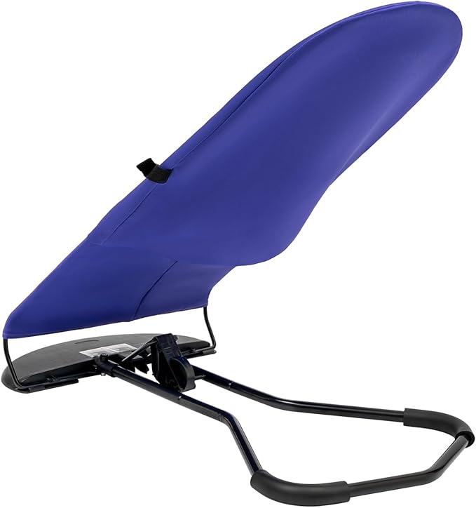 Pet Rocking Chair for Small Dogs & Cats, Portable Foldable Pet Rocker with 3-Level Height Adjustment & 33lbs Capacity, Washable Breathable Indoor/Outdoor Fur Baby Bouncer Bed (Purple)