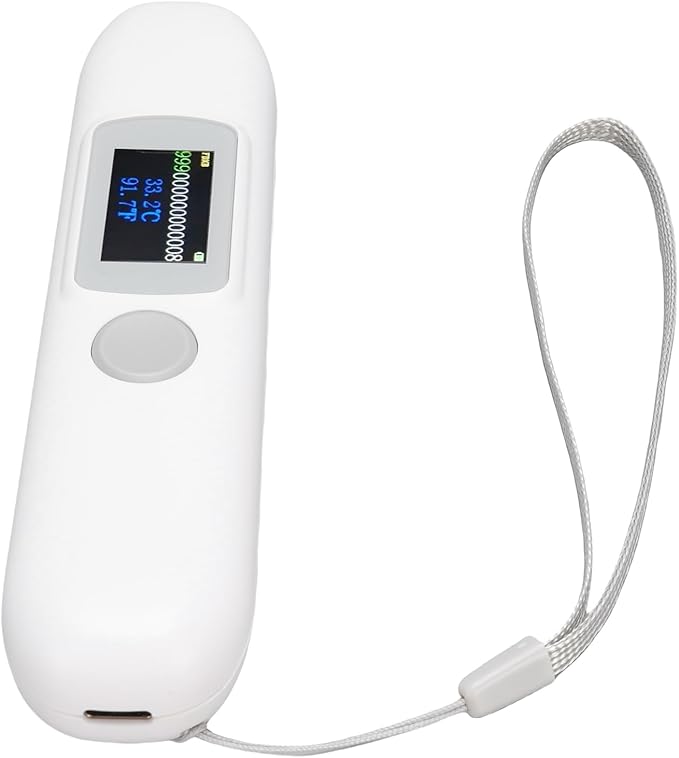 Pet Microchip Scanner, Animal Tag Reader with 1.14 Color Screen & Temperature Monitoring, FDX B Compatible for Pets