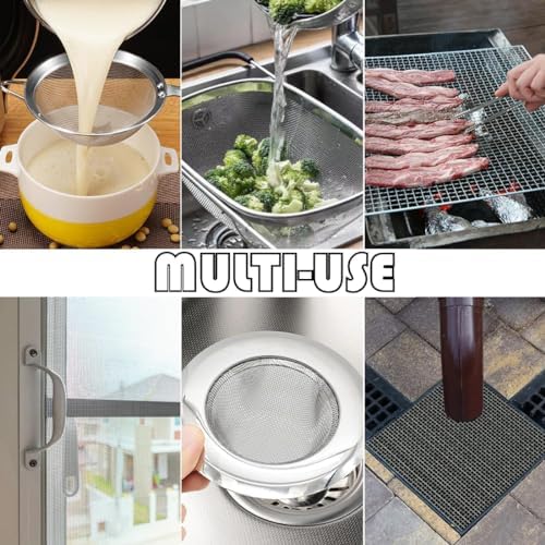 Wire Mesh Sheet Stainless Steel Woven Wire 5 Mesh No Rust Meshes Screen for DIY Projects Vent Window Screen Filter Mesh 8.26 X 11.8 Inch