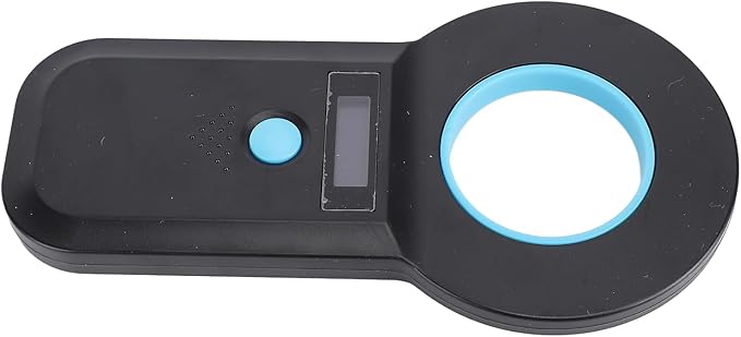 Animal Chip Reader Handheld Portable Pet Microchip Scanner 128 Data Storage for EMID, Non Touch Reading Card for Pet Owners