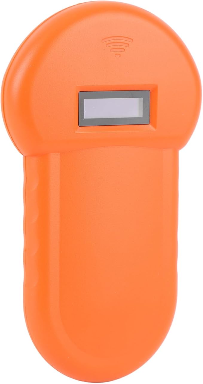 Pongnas 134.2KHz Pet Microchip Scanner - USB Rechargeable Animal Chip Reader for Pigs, Dogs, and Cats with Organic LED Display