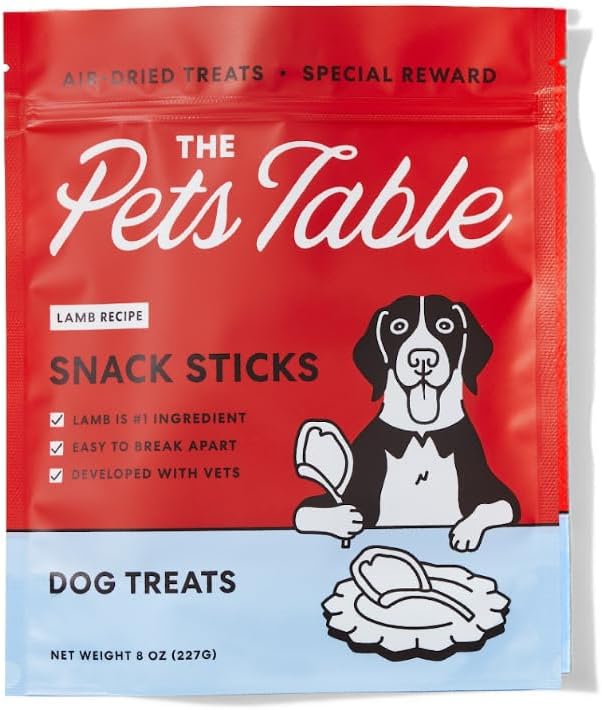 The Pets Table Air-Dried Healthy Dog Treats Multipack, Lamb 8-Ounce + Chicken 5-Ounce + Beef, 5-Ounce (Pack of 3)