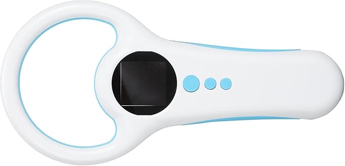 SUNGOOYUE Animal Microchip Reader, Portable Pet Microchip Scanner with Bluetooth 2.4G USB 3 Modes, 1.44 Inch TFT LCD Screen, 500 Labels Storage, for FDX B EMID ISO11784 11785