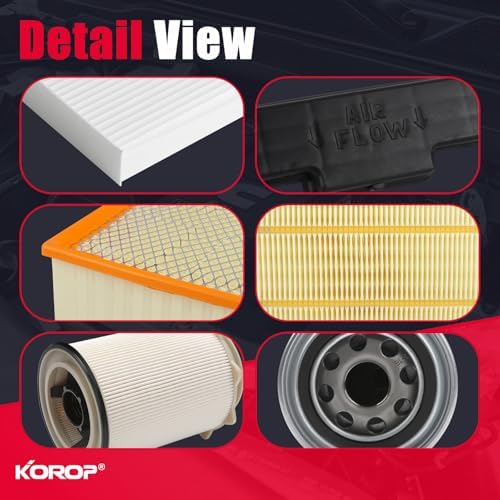6.7L Cummins Fuel Filter Oil Filter Air Filter and Cabin Air Filter Kit Compatible with 2019-2024 Dodge RAM 2500 3500 4500 5500 Diesel Replaces 68436631AA 68157291AA 5083285AA 53034051AB 68406048AA