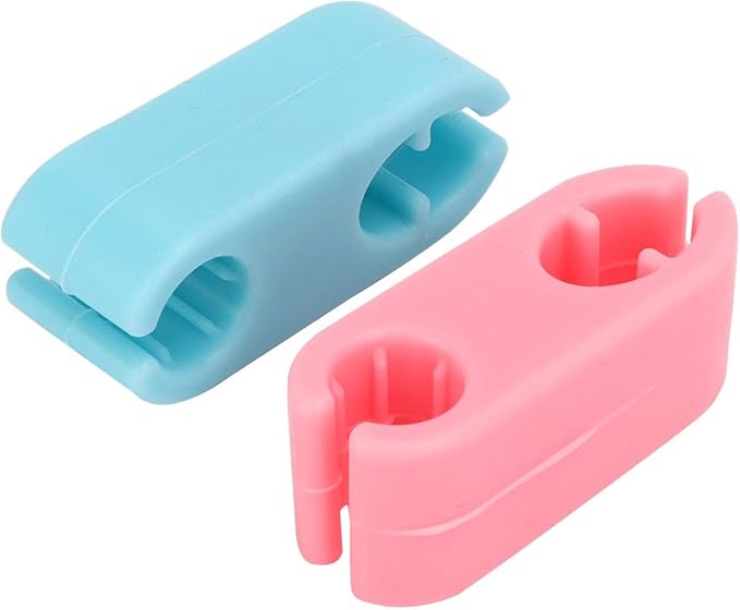 Pet Selfie Clip Silicone Non Toxic Durable Jaw Design Helps Record Beautiful Moments with Pets Universal for Cats and Dogs Blue Pink 5cm 2pcs