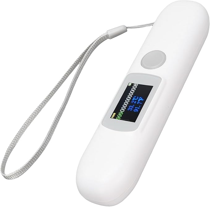 Pet Microchip Scanner, Animal Microchip Reader with 1.14 Inch Color Screen, ISO 11784/11785 FDXB Chip, Temperature Display, for Pet Management