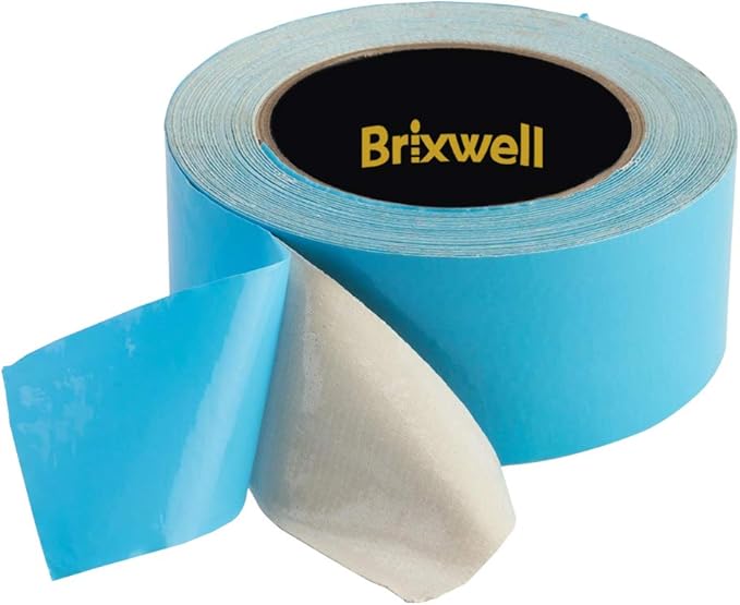 BRIXWELL Blue Double Coated Carpet Tape 2 Inch x 36 Yard Made in The USA