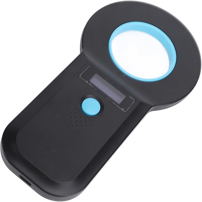 AUNMAS Pet Microchip Scanner, Double Frequency Mode 134.2KHz 125KHz EMID FDX B ISO11784 85, with 128 Data Storage Bluetooth USB C, for Animal Chip Reader