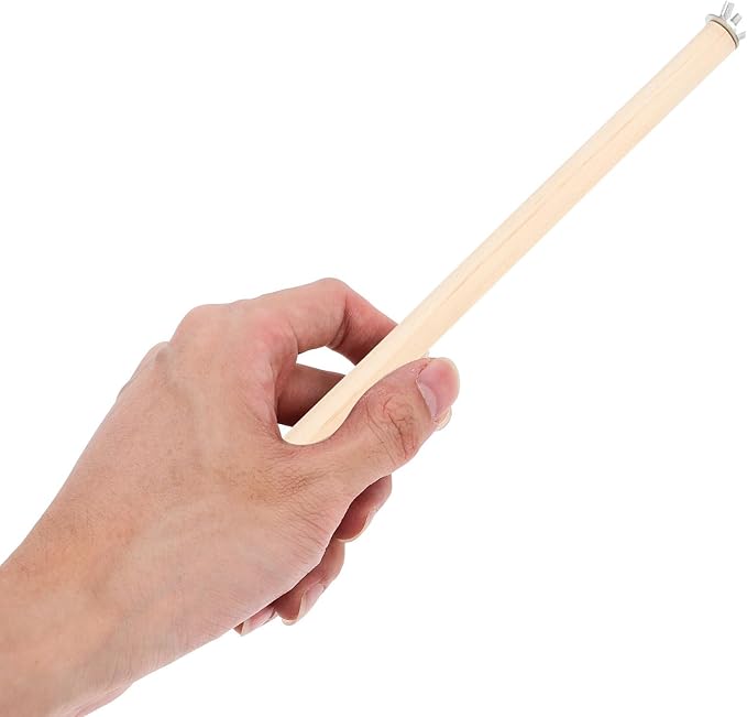 Angoily Natural Wood Bird Perch Stand Set, Parakeet Perches, 5Pcs 4, 6, 8, 10, 11 Inch Parrot Stand Rods for Cockatiels Conures, Paw Grinding Stick with Metal Wing Nuts, Bird Cage Accessories
