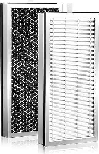 Replacement Filter 2 Pack Compatible with 40 Series Air Purifier,3-in-1 Filters, Contains H13 HEPA & Activated Carbon