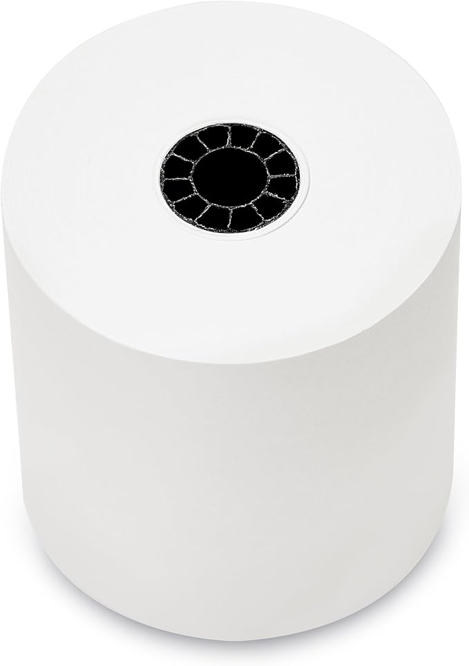 (32 Rolls) 3" x 165' 1 Ply Bond (Non –Thermal Kitchen Printer Paper) POS Receipt Cash Register For Star SP700 SRP275 SMP200 TMU200 MP500 NCR 2174 XR200 IMPACT Printers Requires Ribbons Erc30/34/38
