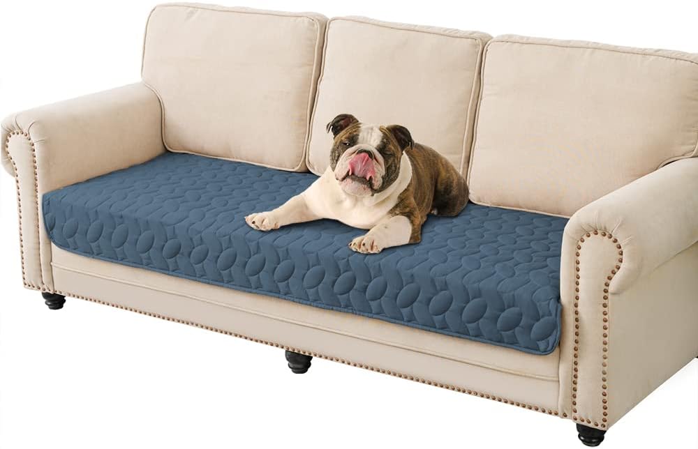 Ameritex Pet Bed Cover Dog Bed Blanket for Sofa and Furniture Waterproof New Pattern Design (30x70 Inch, Navyblue)