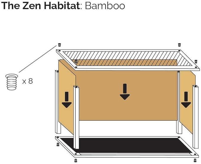 Zen Habitats 4'x2'x2' Reptile Enclosure - The 3.0