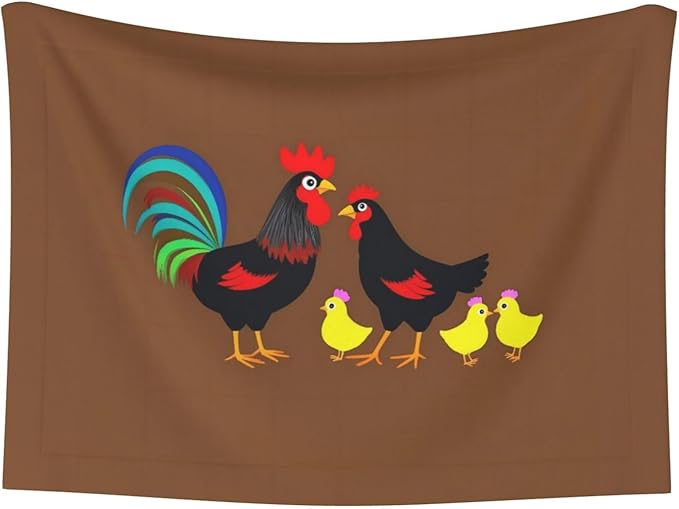 Chicken Farm Animal Print Soft Plush Pet Blanket, Washable Dog Blanket, Cat Fleece Throw, Puppy Bed Crate Mat & Sofa Couch Protector - Medium