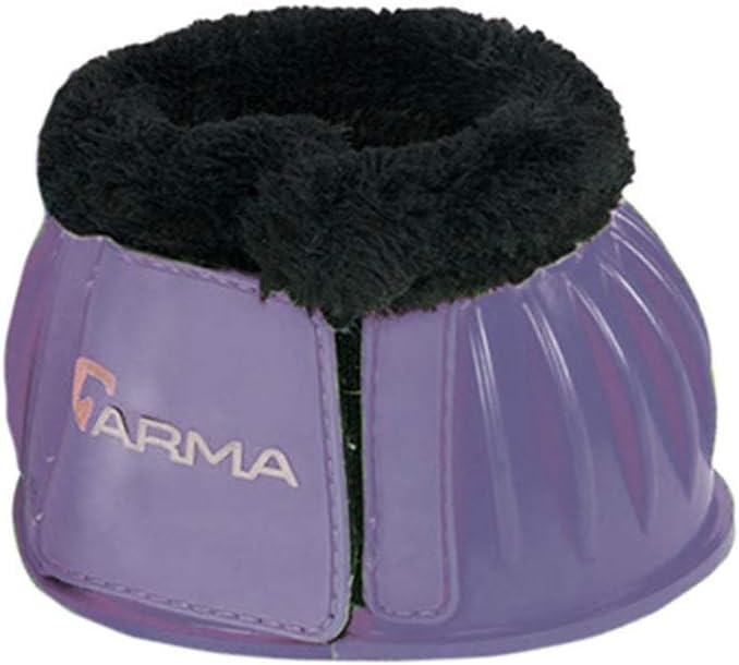 Shires ARMA Fleece Trim Bell Boot (Pony, Purple)