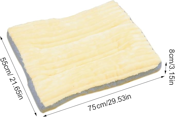 Dog Bed,pet Beds & Furniture,Machine-Washable Cushion for Dogs and Cats,Suitable for Dogs, Floor Furniture Use Yellow S