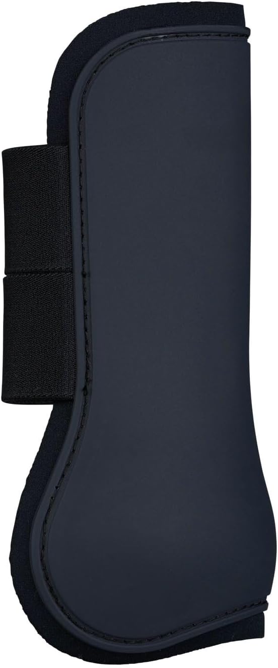 HORZE Adepto Open Front Tendon Boots | Durable Shell with Neoprene Lining - Dark Navy - Cob