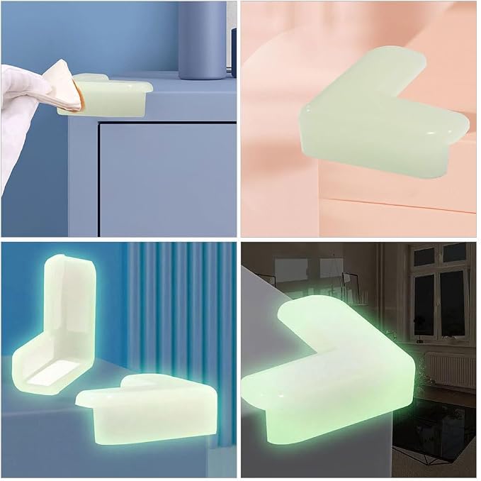 Luminous Corner Protectors for Baby Safety Transparent Table and Furniture Edge