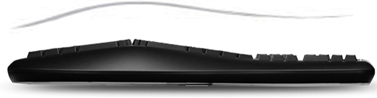 Adesso Ergonomic USB Keyboard, 105-Key US Layout AKB-150UB