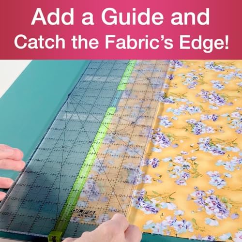 Guidelines4Quilting Quilt Ruler Upgrade Kit for 12 Inch and 24 Inch Rulers, Cut Accurate Strips and Squares Even in 1/8 Inch Increments with No Fabric Waste, Non-Slip, Left-Hand Friendly, Made in USA