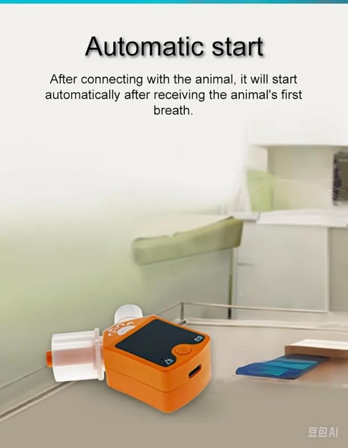 Pet Veterinary Respiratory Rate Alarm and Respiratory Rate Monitor Supports The Monitoring of The Respiratory Rates of Various Animals Such as Cats, Dogs, mice, Rabbits