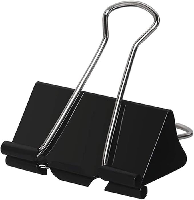 Extra Large Binder Clips 2 Inch (60 Pack), Heavy Duty Big Binder Clips Big Paper Clamps for Office and Home Supplies, Black