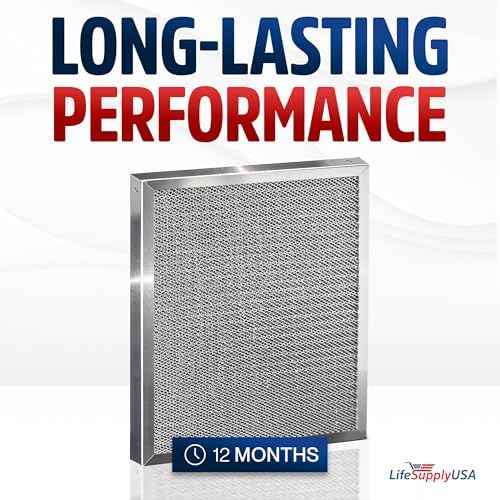 LifeSupplyUSA 18x20x1 MERV 8 Washable Electrostatic HVAC Air Filter