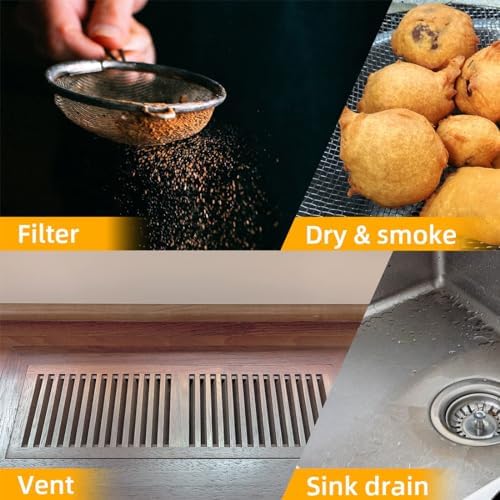 Wire Mesh Sheet Stainless Steel Woven Wire 5 Mesh No Rust Meshes Screen for DIY Projects Vent Window Screen Filter Mesh 8.26 X 11.8 Inch