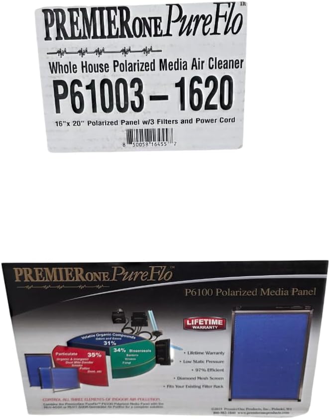 PremierOne Electronic Air Cleaner 16x20