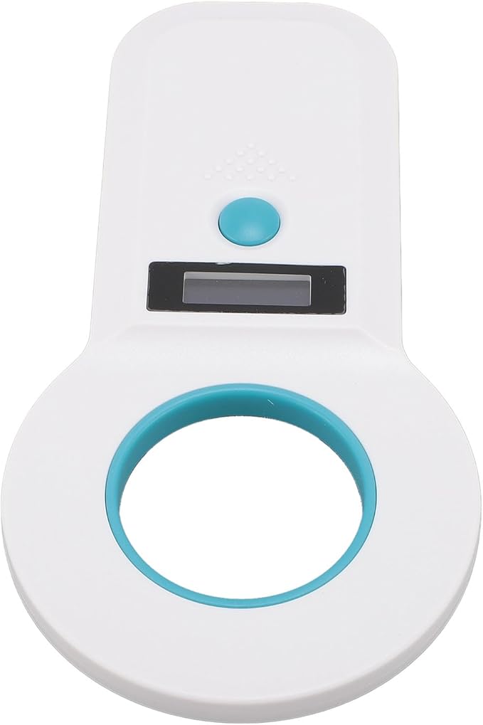 Acouto Pet Chip Scanner for Dogs and Cats - USB Microchip Reader with 15 Digits Recognition and 128 Data Storage, Compact & Portable Device (White)
