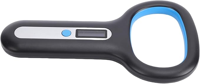 GLOGLOW Pet Microchip Scanner, Rechargeable Reader for Dogs and Cats with OLED Display and Connectivity for Vet Professionals Landscape Aquaculture (Black)