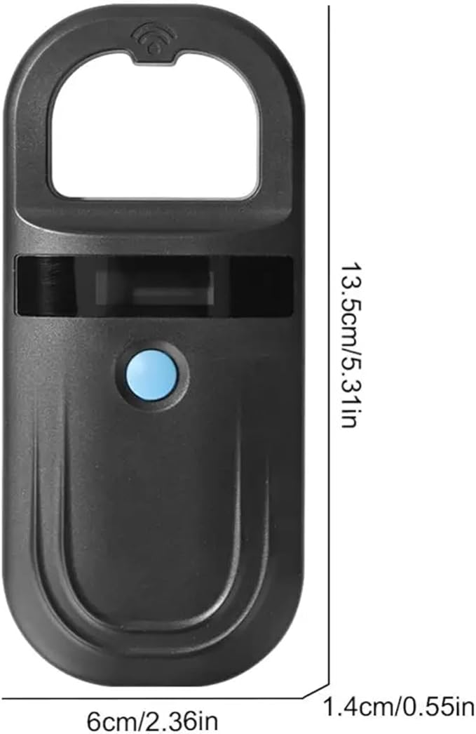 Pet Microchip Scanner ISO11784/85/FDX-B/EMID Animal Handheld Reader,134.2kHz Pet ID Scanner Rechargeable Animal Chip Registration, for Dog/Cat/Pig/Animal (Black)