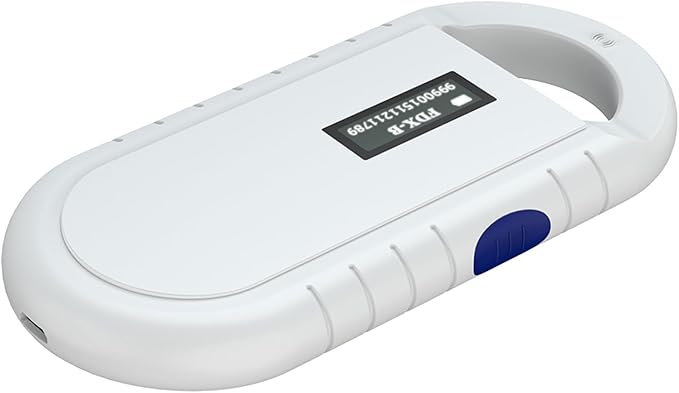 Universal Portable Reader Easy to Operate One to Read for Animal Chip Pet Microchip Scanner for ISO FDXB ID64 Backlight Screen Veterinarians