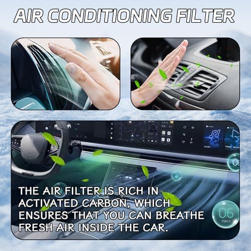 Cabin Air Filter for Car CF10285 CP285 Cabin Air Filter Replacement with Activated Carbon for Toyota Camry, 4Runner, RAV4, Tundra, Highlander, Corolla, Sienna, Prius, Subaru, Lexus, Scion, Jaguar