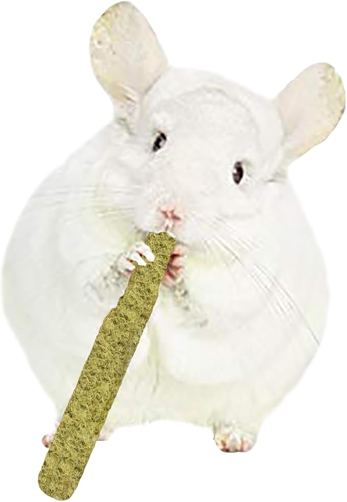 Timothy Puff Sticks - Healthy Natural Timothy Hay Chew Treat - High Protein, High Fiber - Guinea Pigs, Rabbits, Chinchillas, Prairie Dogs, Degus, Hamsters, Rats, Tortoises & Other Herbivores