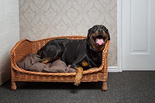 Handmade Wicker Dog Sofa Bed Basket (Medium)