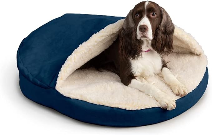 Snoozer Luxury Orthopedic Cozy Cave Pet Bed, Sapphire - Extra Large